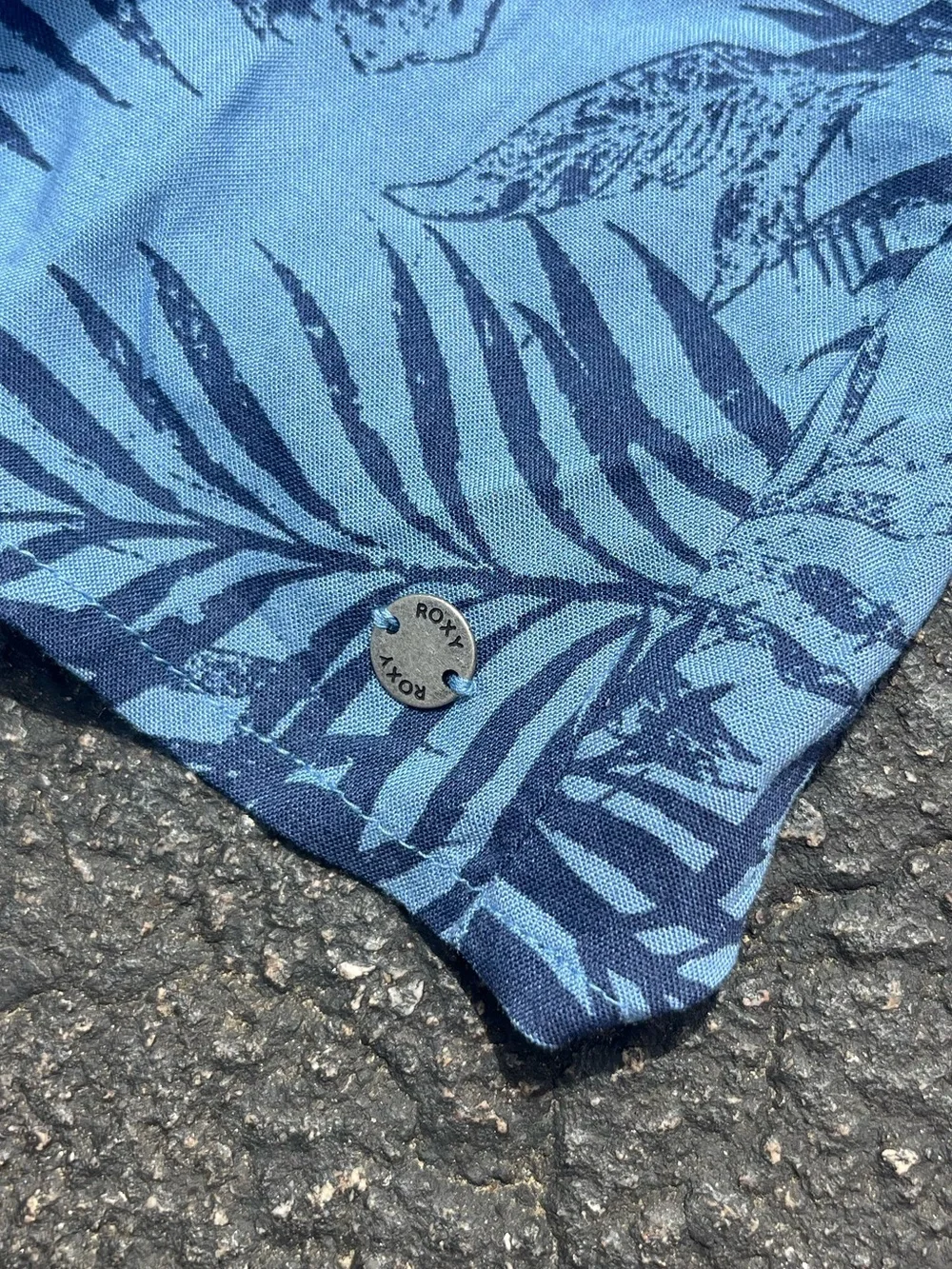 NWT Women’s Roxy Blue Floral Leaf Dress - Size Small - Picture 5 of 10
